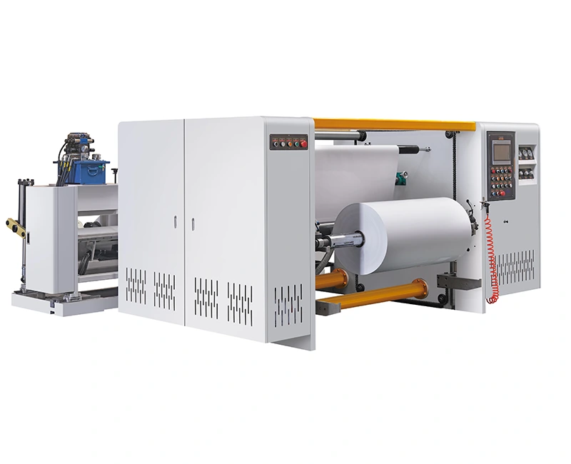 Computergesteuerte Schneide- und Aufwickelmaschine