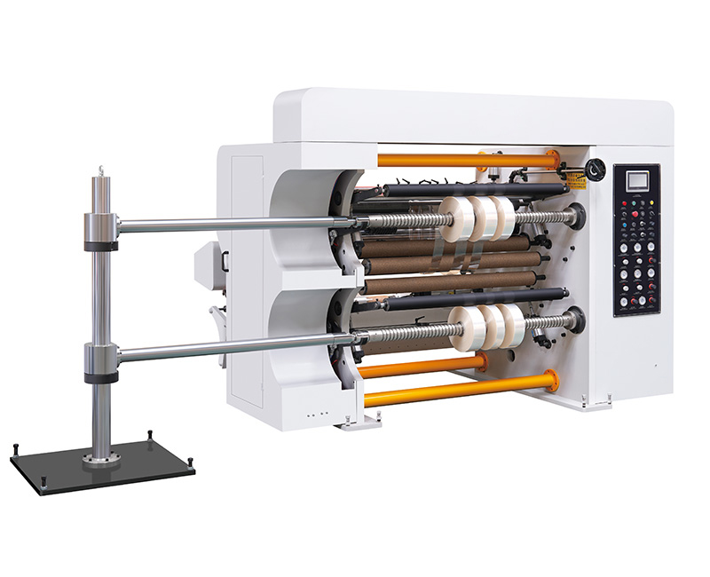 Vollautomatische Schneide- und Aufwickelmaschine