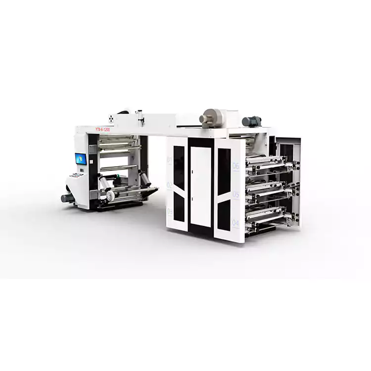 Hochgeschwindigkeits-Flexodrucker mit mehreren Farben, Stapeldruckmaschine für Plastiktüten