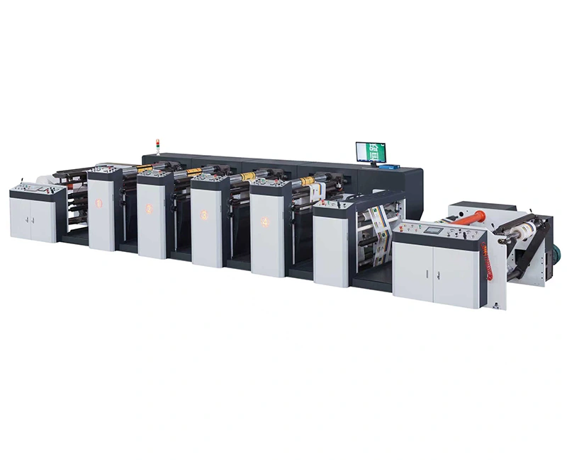 Horizontale Non-Stop-Flexodruckmaschine mit Servomotor
