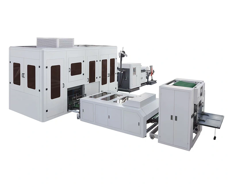 Ultraschall-Vliesstoff-D-Cut- und Box-Beutelherstellungsmaschine